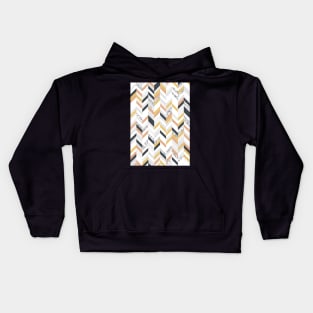 Marble & Gold Chevron Kids Hoodie